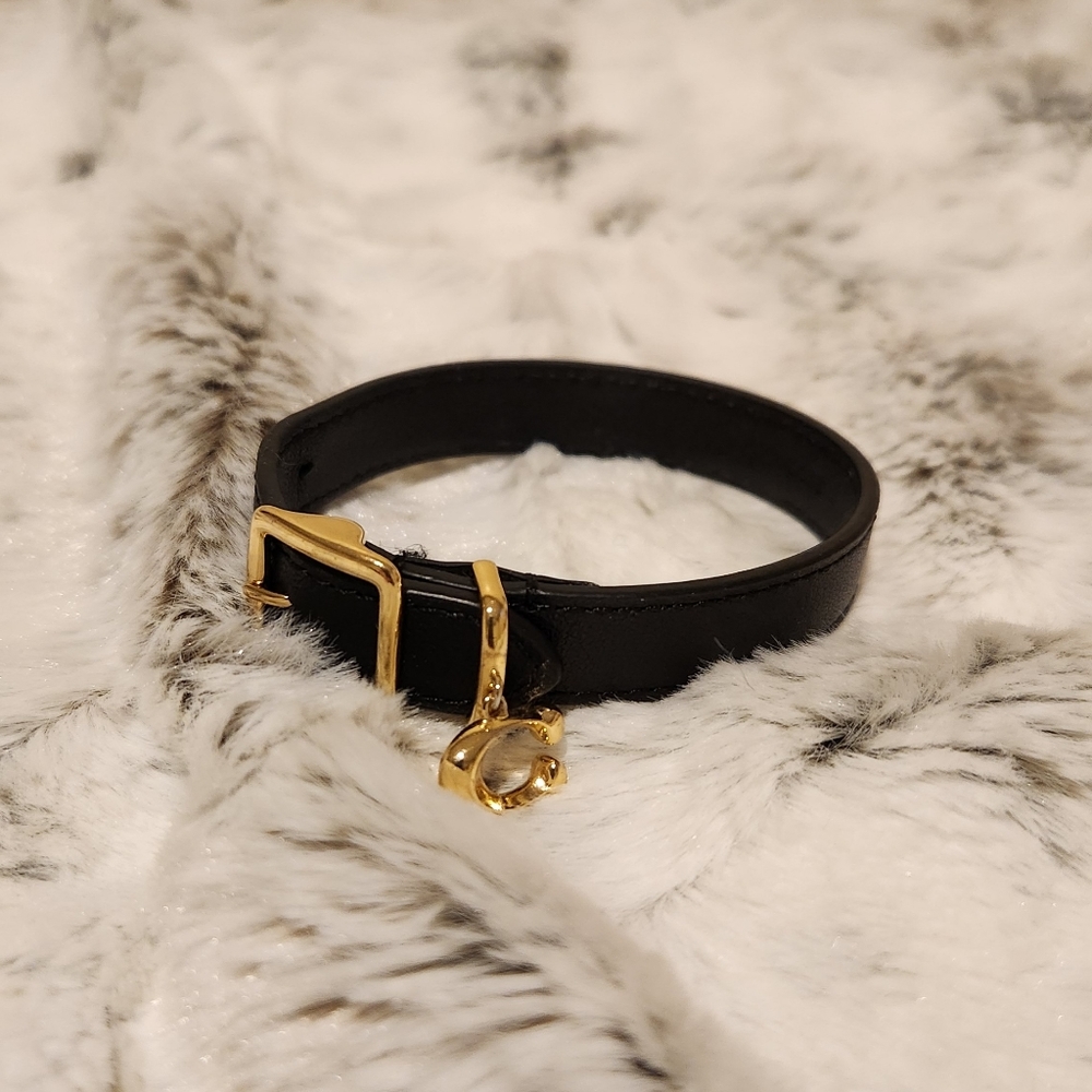 Leather Coach Bracelet